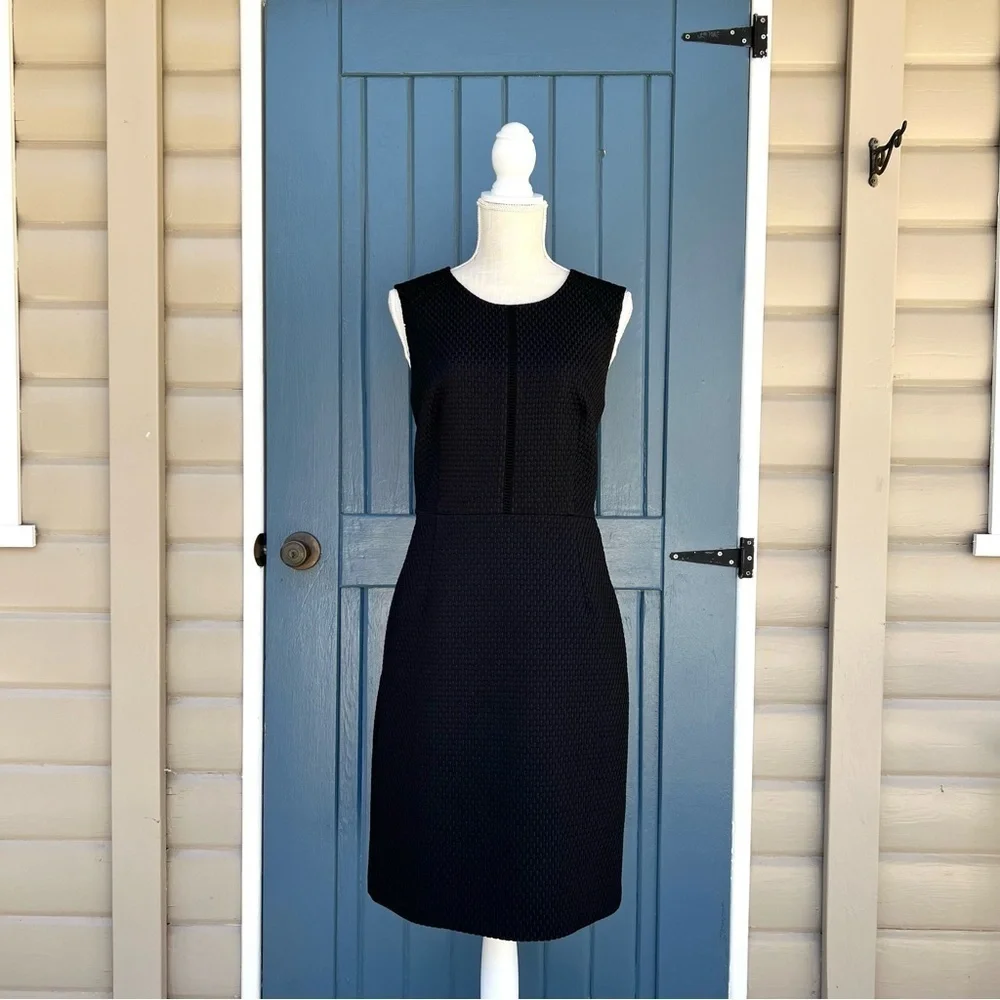 J Crew Petite Portfolio Dress in Black Size 8 T